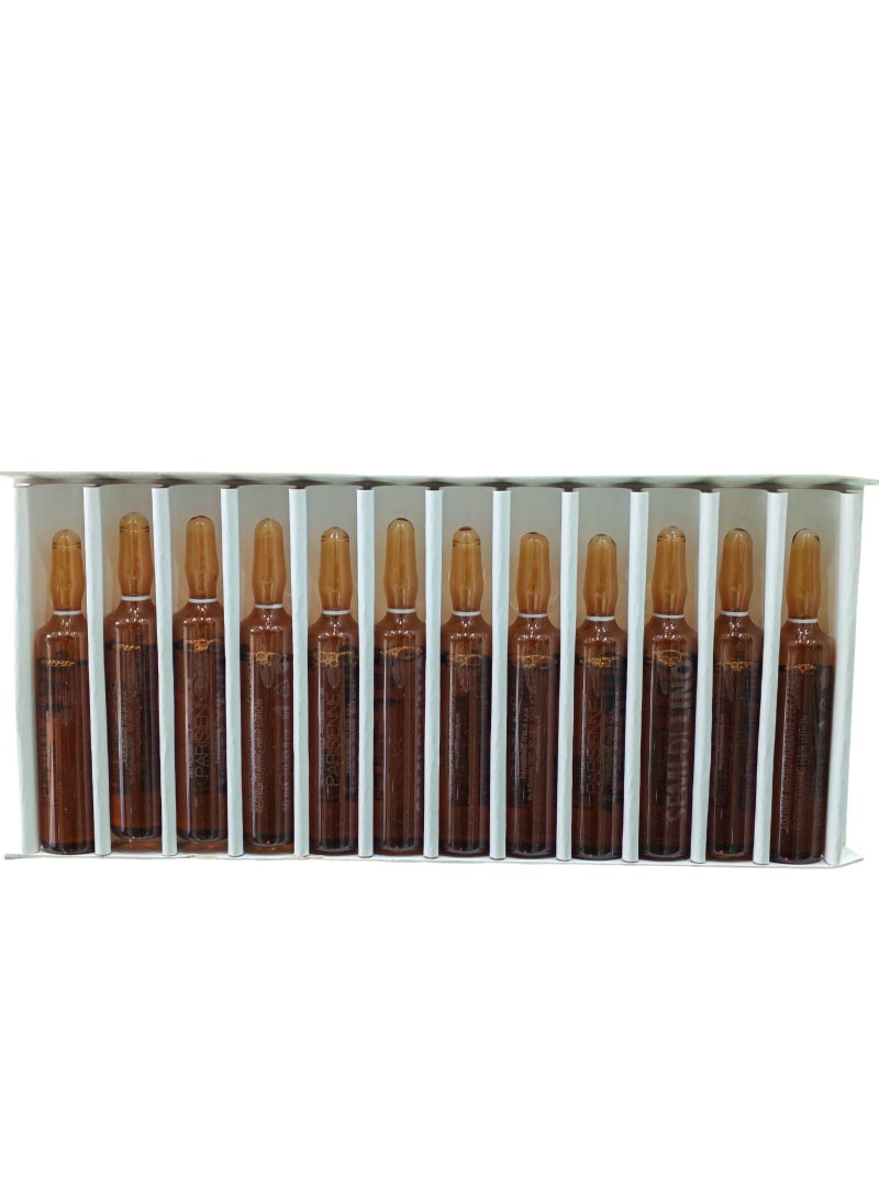 باريزيان أمبولات باريسيان بزيت بذور الكتان والكيراتين – علاج ترميم الشعر التالف وتقوية الأطراف (12 × 10 مل) - Image 3